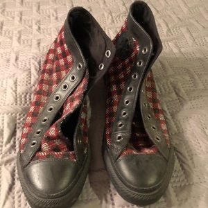 Converse hightop (plaid design)